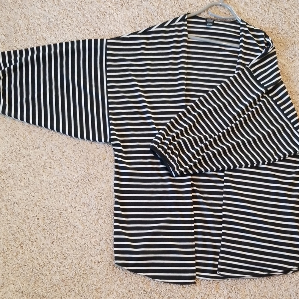 Anthropologie striped oversize cardigan